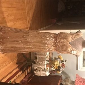 Gorgeous gold prom gown